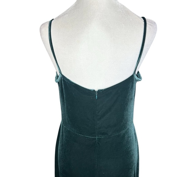 Y2K Taylor Velveteen Maxi Dress 10 Cowl Neck Whimsigoth Dark Fairy Autumnal - Picture 10 of 11